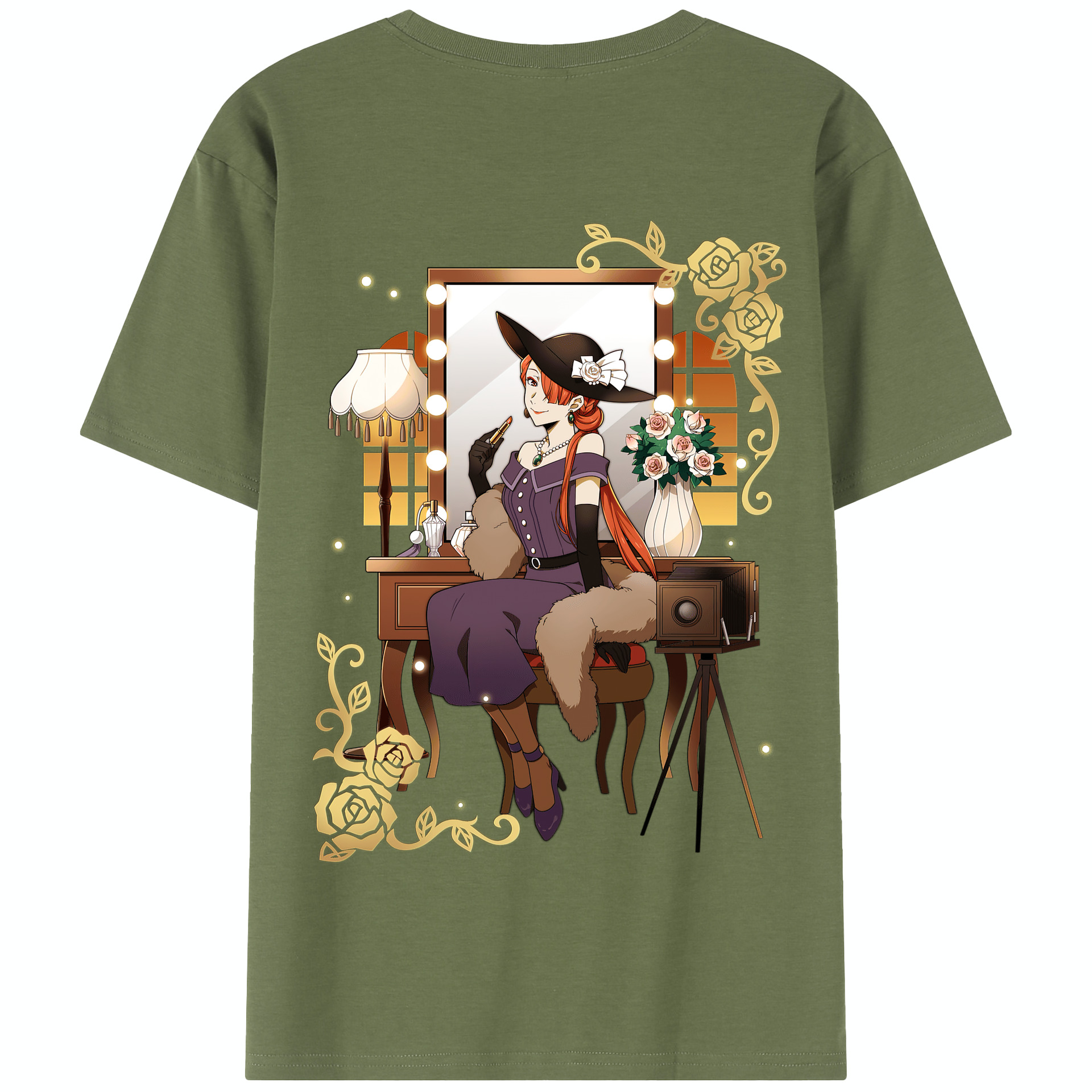 （画像用） 文豪ストレイドッグス Bungo Stray Dogs 綿100％半袖Tシャツ（背面プリント）